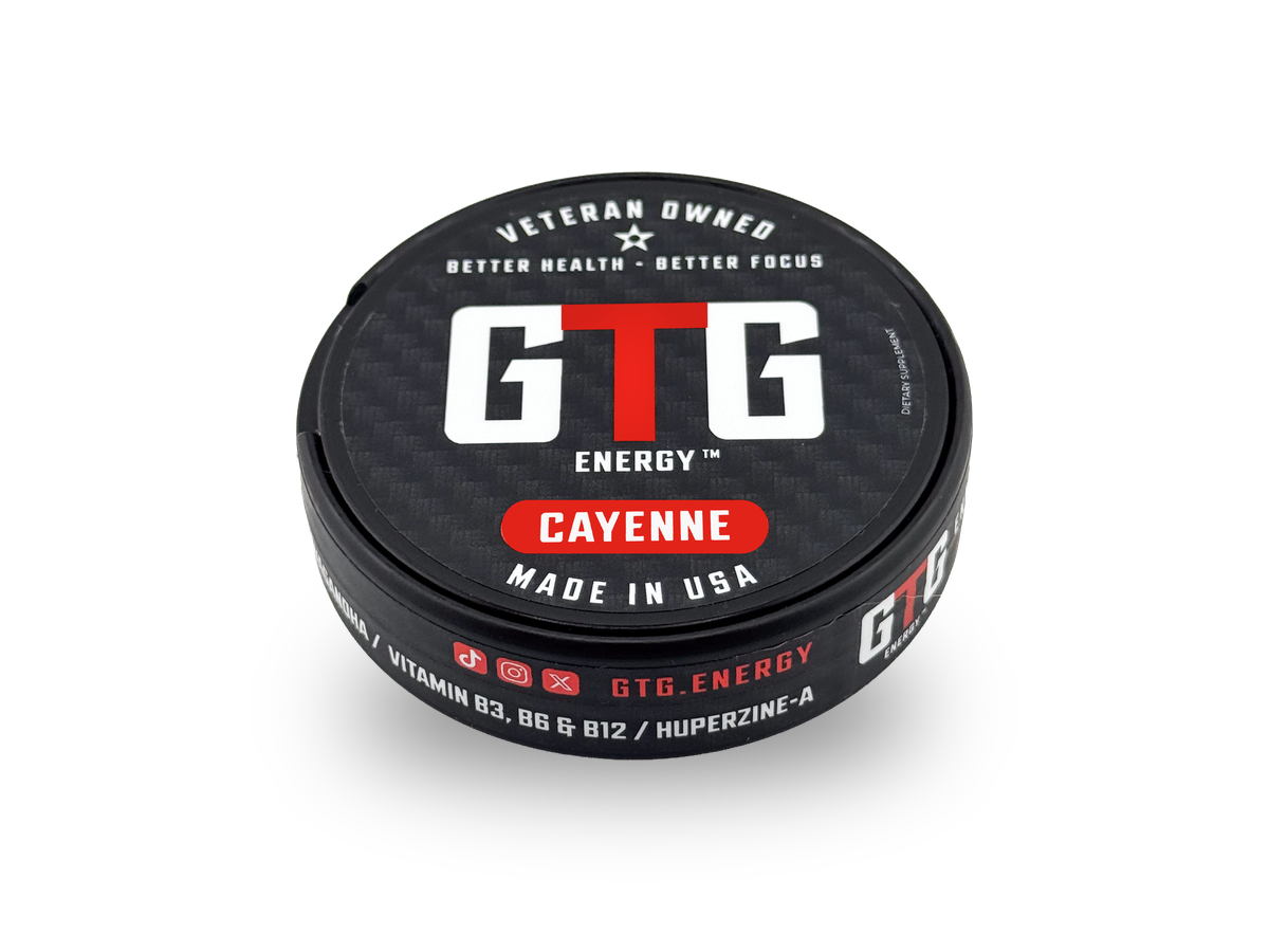 GTG Energy® Pouches – Cayenne can