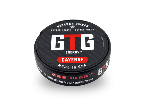 GTG Energy® Pouches – Cayenne can