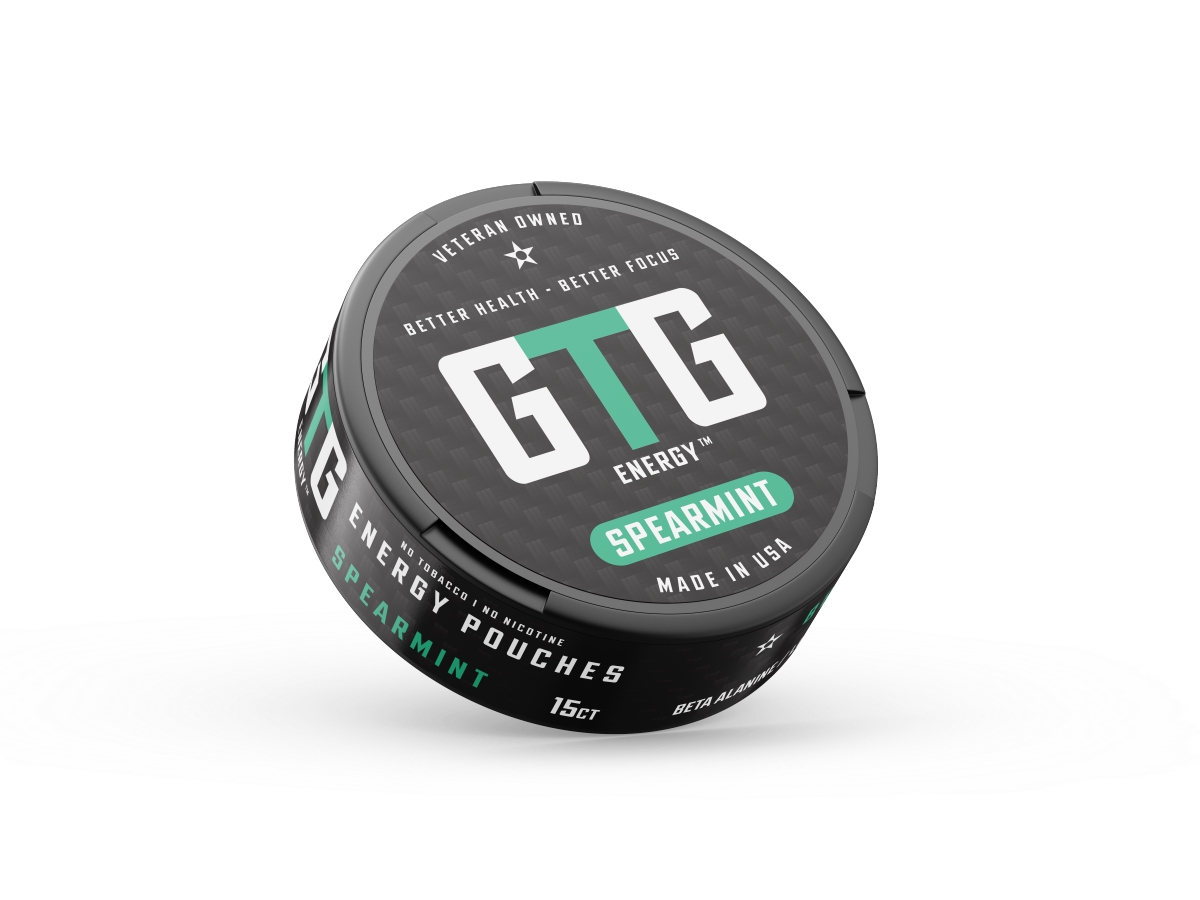 GTG Energy™ Pouches - Spearmint (5-Can Bundle)